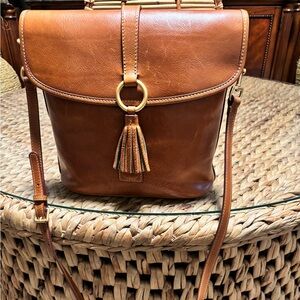 Dooney and Bourke Dottie Florentine leather crossbody handbag.